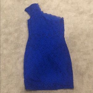 Royal blue lace dress